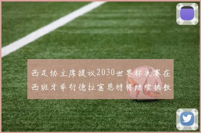 西足协主席提议2030世界杯决赛在西班牙举行德拉富恩特将继续执教国家队